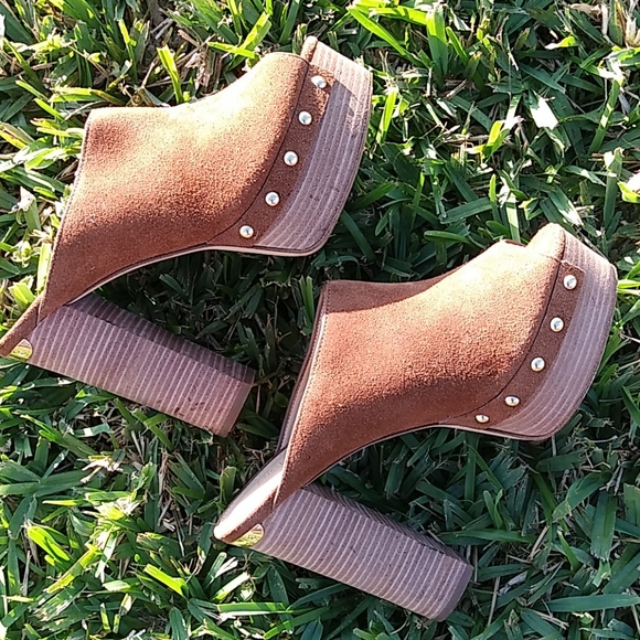 MICHAEL KORS PEEP TOE CLOGS 6M - Picture 4 of 16